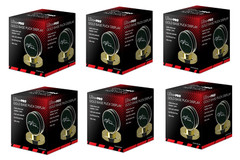 (6 Pack) Ultra Pro Gold Base Puck Holder – Protective Display Case with Pedestal