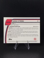 2024-25 Bowman University Chrome – Sarah Strong #62 Black Wave Refractor (RC)