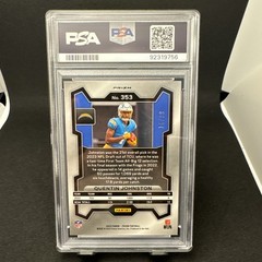 2023 Panini Prizm – Rookies Quentin Johnston #353 Blue Ice Prizm /99 (RC)
