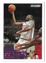 1993-94 Fleer Basketball Stanley Roberts Card #95 Los Angeles Clippers