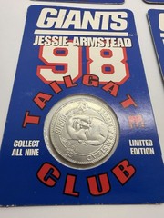 1998 New York Giants Tailgate Club Nickel Silver Coins Strahan Way Armstead Kan…