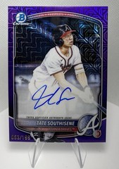 2025 Bowman Chrome TATE SOUTHISENE Draft Prospect PURPLE Refractor AUTO #&rsquo;d /199