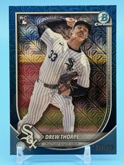 2025 Bowman Chrome #8 Drew Thorpe Blue Mojo Refractor /175 (RC)