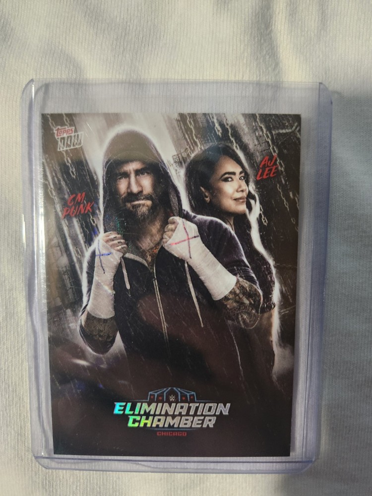 2026 Topps Now WWE Elimination Chamber RAINBOW FOIL PARALLEL SP Chicago #EC26-SP
