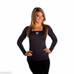 All Sport Couture NFL Womens Las Vegas Raiders Red Zone Black Shirt NWT XS, M, L