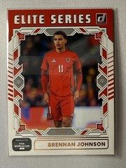 2025-26 Donruss Road to FIFA World Cup #1 Brennan Johnson Elite Series Wales