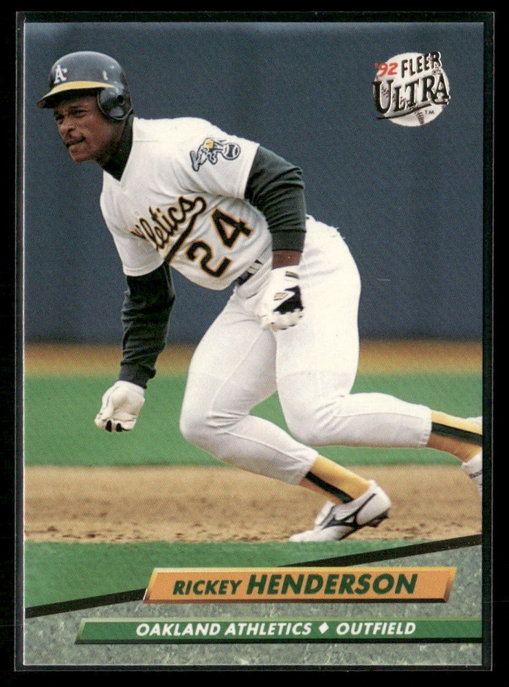 1992 Ultra #114 Rickey Henderson Oakland Athletics