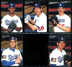 1994 Mothers Cookies LOS ANGELES DODGERS Team Set BUTLER LASORDA MIKE PIAZZA