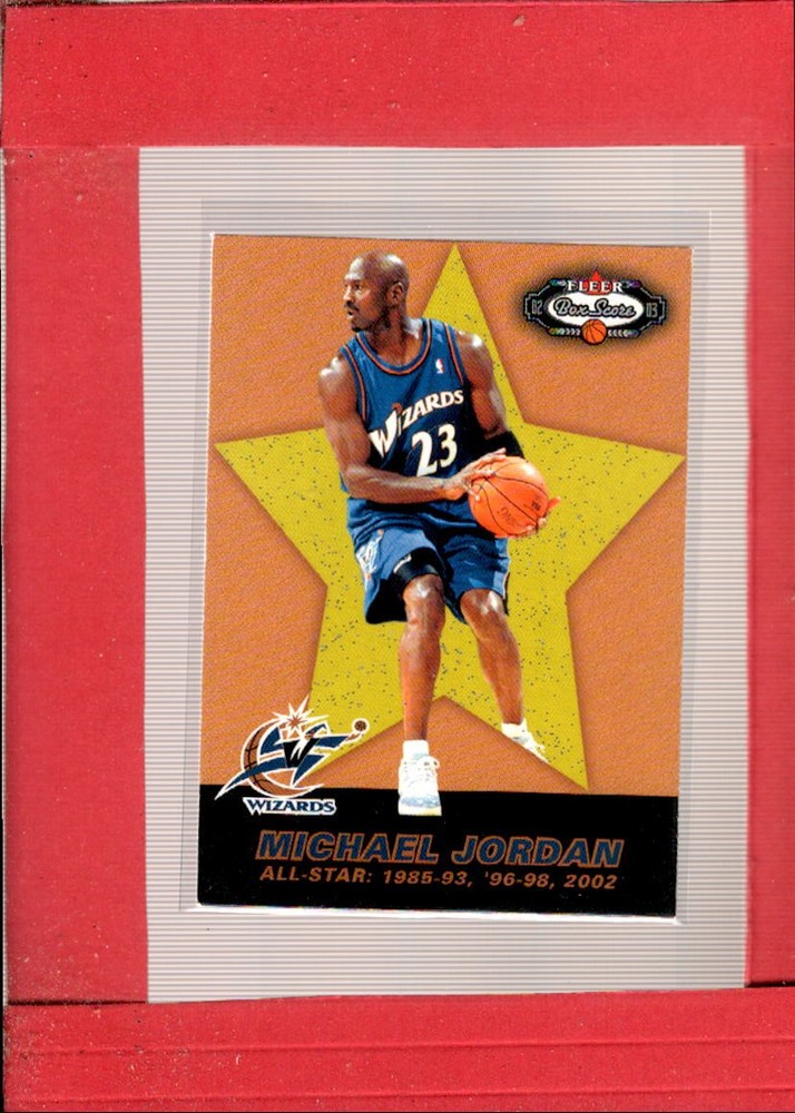 2002-03 Fleer Box Score #182 Michael Jordan EXMINT Bulls AS ID:61823