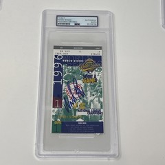 Wade Boggs Signed 1996 World Series Game 1 Full Ticket PSA DNA Jeter First WS