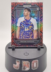 2023 Prizm DP Tristan Vukcevic Rookie Venom Snake Skin Red Black Case Hit #38