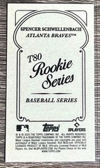 2025 Topps 205 Spencer Schwellenbach RC T80 Rookie Series SP Atlanta Braves