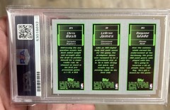 2003-04 Topps Rookie Matrix LeBron James, Dwyane Wade, Chris Bosh “Big 3” PSA 4