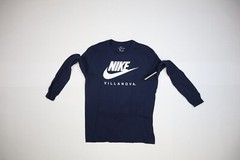 Nike Tee Villanova University Core Long Sleeve T-Shirt Navy Blue Swoosh Adult M