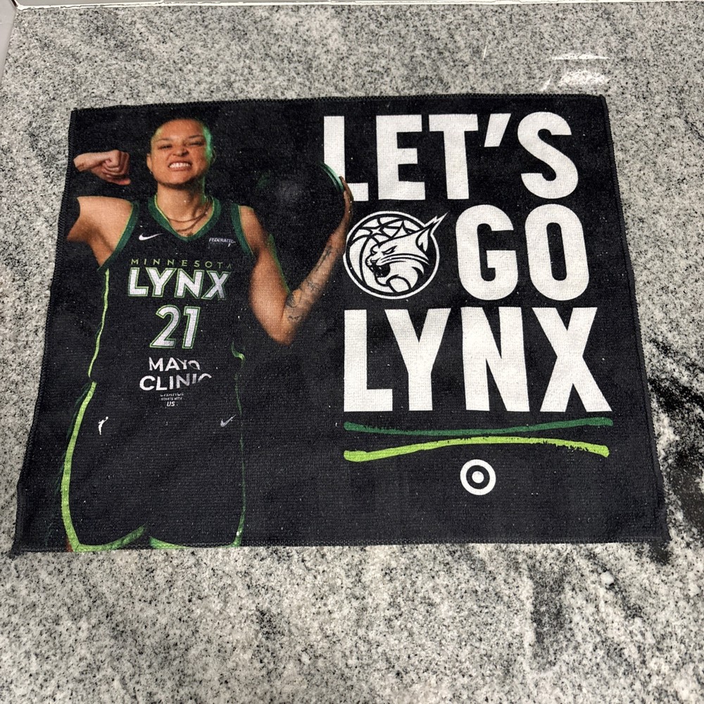 Minnesota Lynx WNBA Lets Go LYNX Rally Towel SGA With Free Shipping