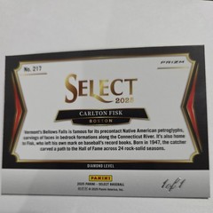 2025 Select – Diamond Level Carlton Fisk #217 Black Snake Skin Pulsar Prizm 1/1