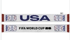 FIFA World Cup 2026 USA Scarf Official White Blue Red Unisex 26