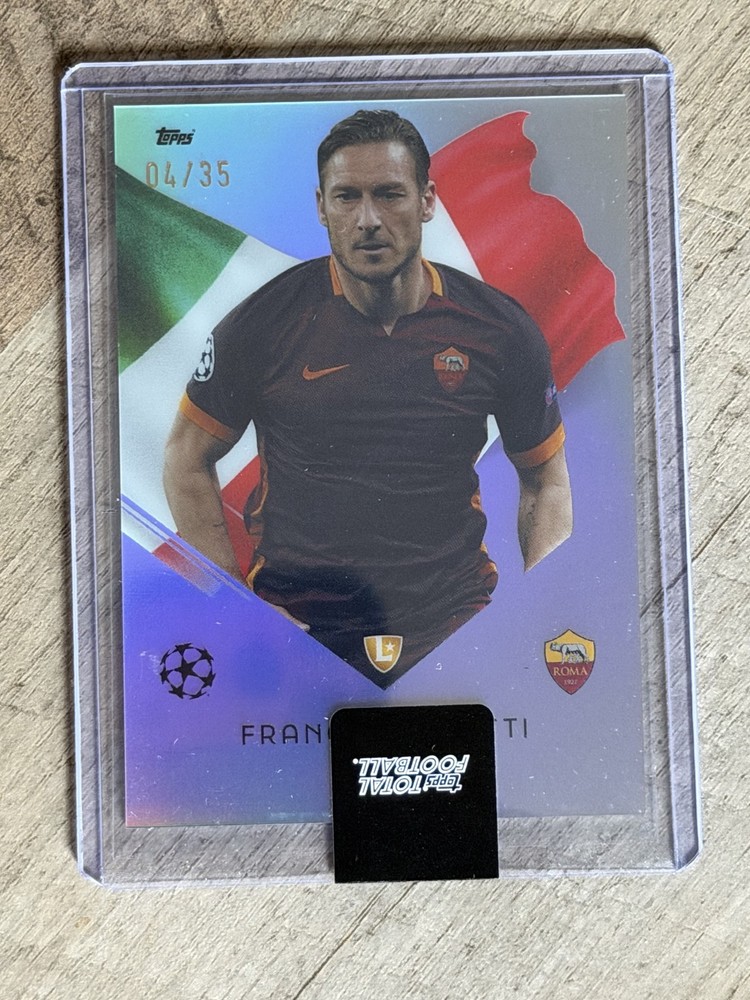 2025-26 Topps Total Football Francesco Totti Chromium Club and Country /35