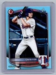 2025 Topps Bowman Draft Gavin Fien #BD-15 Sky Blue Paper /499