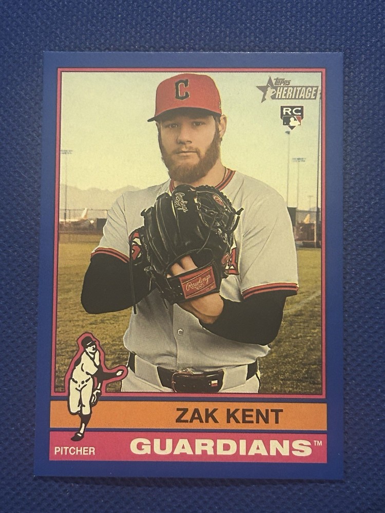 2025 Topps Heritage High Number – Zak Kent #623 Dark Blue Bordered (RC)