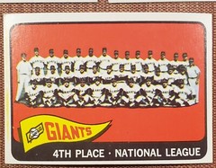 1965 Topps Giants Baseball Cards Willie McCovey Al Stanek Jose Pagan TC w/ Mays