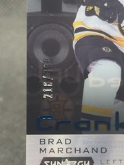 2023-24 UD Synergy Cranked Up Blue /399 Brad Marchand #CR-BM Boston Bruins