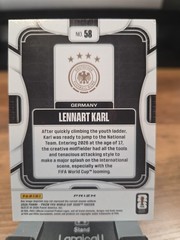 2026 Panini Prizm FIFA World Cup Lennart Karl #58 RGB Mojo SSP Germany RC Rookie