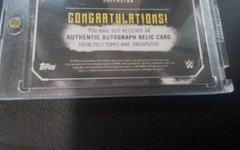 WWE Topps 3 Card Bray Wyatt Grail Lot,Auto Relic,Rocking Chair Relic,Gold Chrome