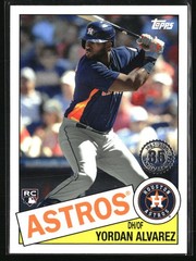 2020 Topps Update #85TB-18 Yordan Alvarez 1985 Topps Baseball 35th Anniversary