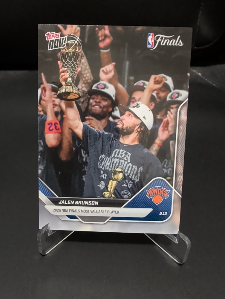 Jalen Brunson 2026 Topps NOW NBA #339 Finals MVP Knicks