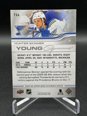 2025-26 Upper Deck Extended Young Guns #726 Hunter Skinner