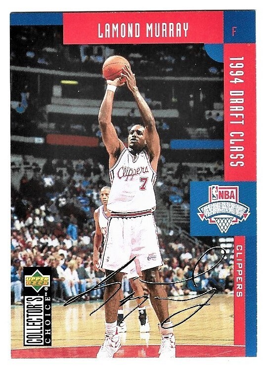 1994-95 Collector&rsquo;s Choice FRENCH Gold Signature Basketball Lamond Murray #412