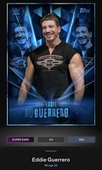 DIGITAL Topps WWE Slam Eddie Guerrero Latino Heat Mirage 26 Mirror Blue Hall SR
