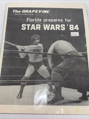 The Grapevine 80’s Wrestling Newsletter Tampa Florida Star Wars ‘84 Mike Graham