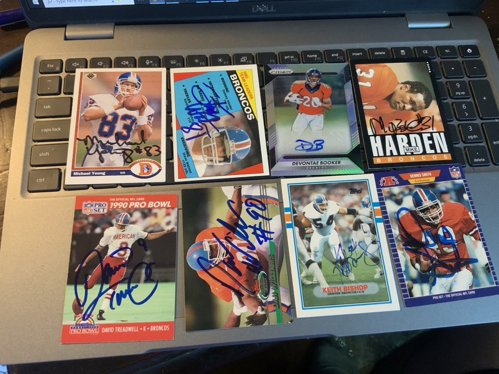 Denver Broncos 28 Card Autograph Lot 1980s-present See Photos