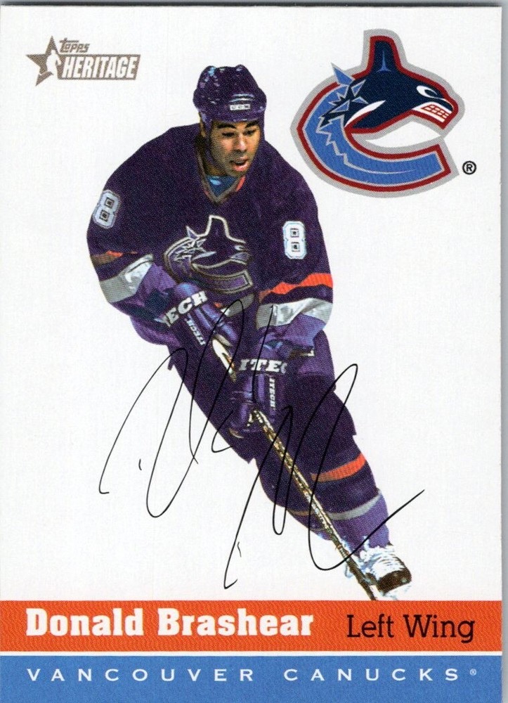 2000-01 Topps Heritage #164 Donald Brashear Vancouver Canucks