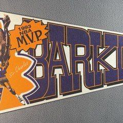 VTG 1993 MVP Charles Barkley Phoenix Suns NBA Full Size Pennant Banner WinCraft