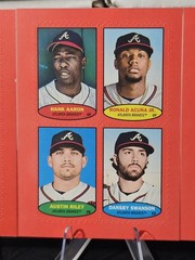 2023 Topps Heritage 1974 Stamps Red Lot Of 3, Braves, Cubs & Orioles