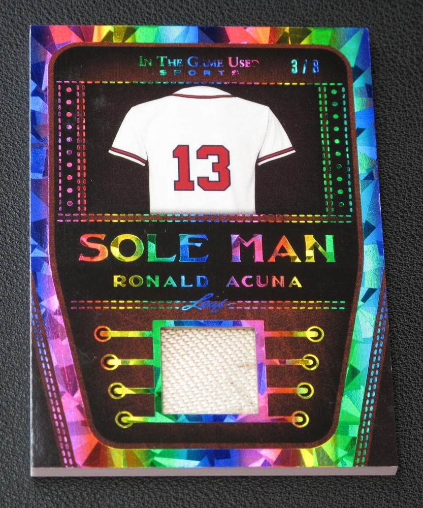 2022 LEAF SOLE MAN Ronald Acuna Jr « IN THE GAME USED » #3/8 One-Touch Magnetic