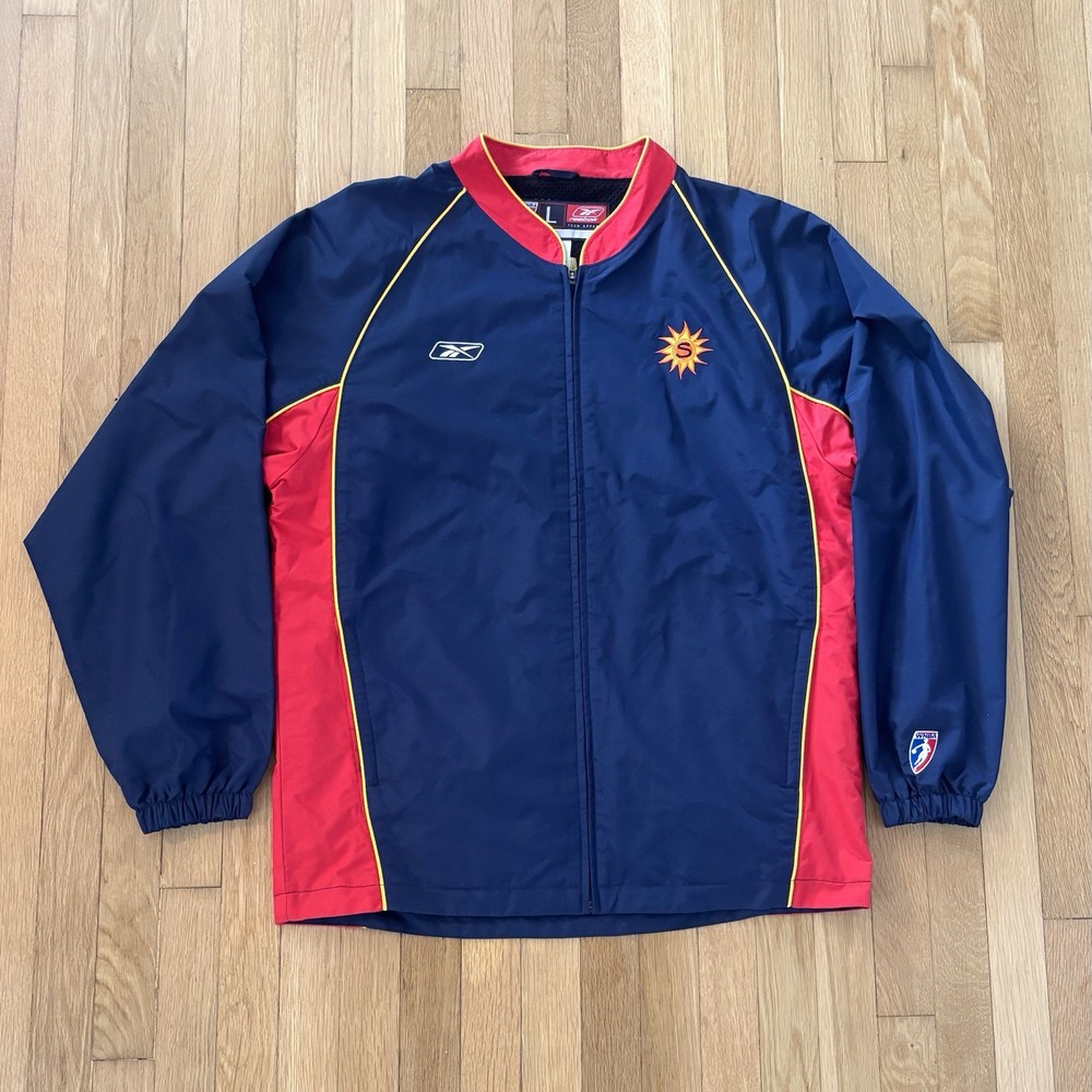 Vintage 2003 Connecticut Sun WNBA Team Issued Warm Up Jacket Reebok Men&rsquo;s L Tall