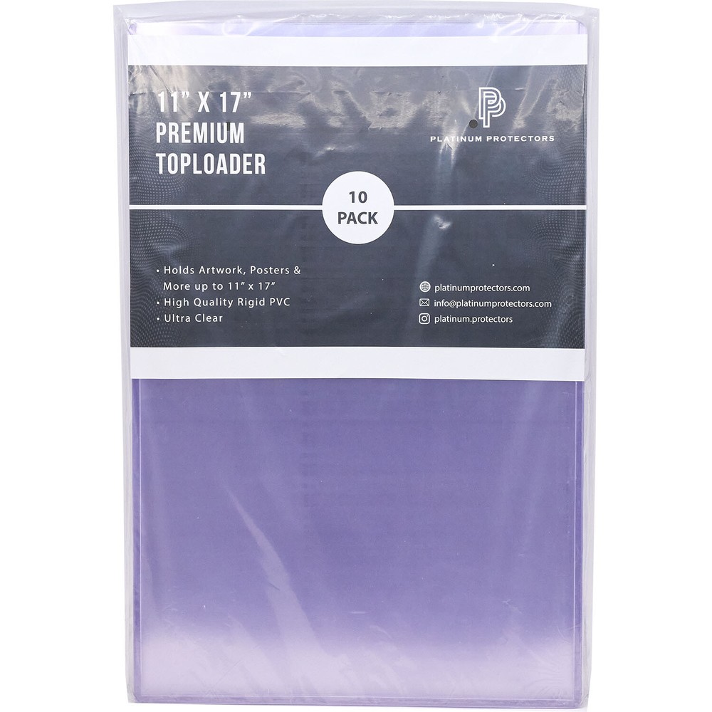 Platinum Protectors 11×17 Toploaders for Posters Lithographs Art Plastic Holders