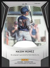 2019 Panini Prizm Draft Autographs Red Black Snake Skin Nasim Nunez