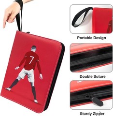 Waterproof Soccer Card Binder – 400 Pockets for Trading Card Collectors
