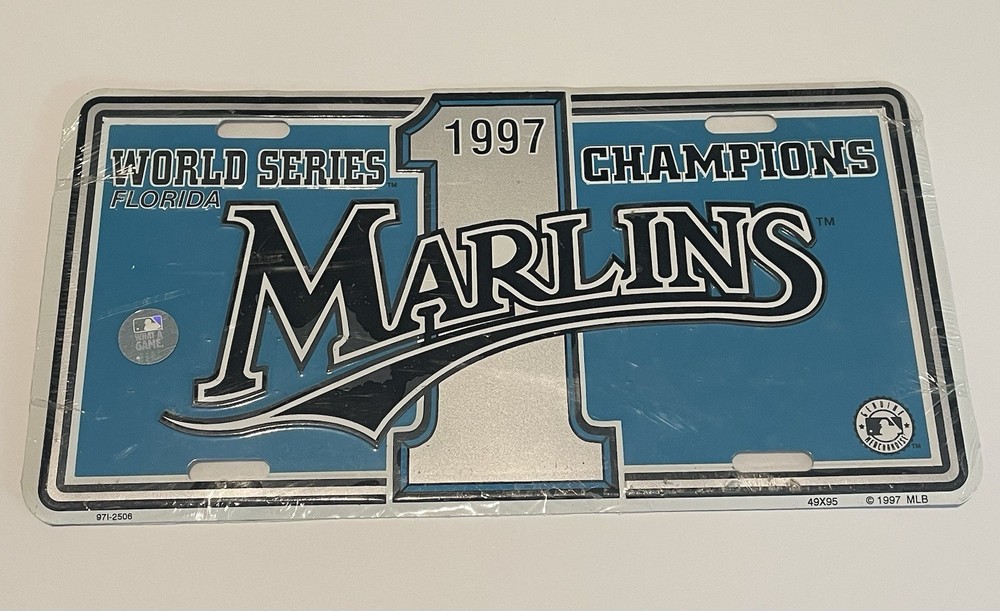Florida Marlins 1997 World Series Champions License Plate