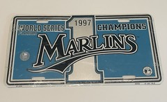 Florida Marlins 1997 World Series Champions License Plate