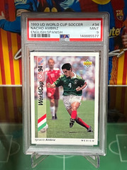 1993 Upper Deck World Cup 94 Preview English/Spanish #34 Ignacio Ambriz PSA 9