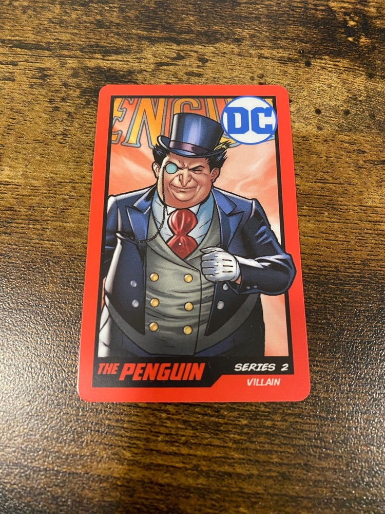 The Penguin DC COMICS ARCADE CARDS Series 2 Coin Pusher COMPLETE YOUR CARD SET