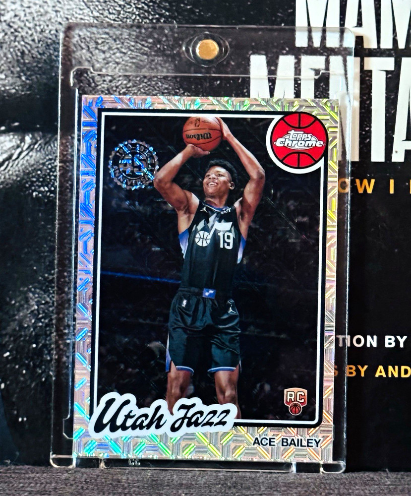 Topps 2025 Chrome Ace Bailey Rookie Notch Jazz #TC-AB Utah Jazz Basketball