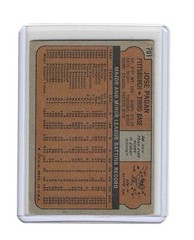 1972 Topps High # Jose Pagan #701 LOW GRADE