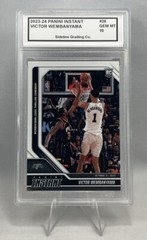 Victor Wembanyama Rookie Graded Gem Mint 10 2023 Panini Instant #26 Future Star